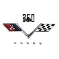 '350' ENGINE SIZE AND FLAGS BADGE KIT HT