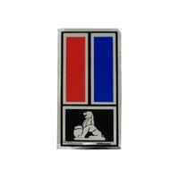 BADGE CONSOLE INSERT HK GTS WITH LION RED / BLUE