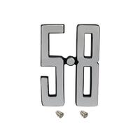 BADGE '5.8' CHROME FENDER XC 5.8L EXCL GS COBRA