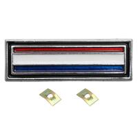 CONSOLE BADGE XW XY GS (RED ?WHITE & BLU