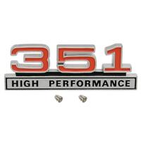 '351 HIGH PERFORMANCE' BADGE FENDER / BOOT XW GT