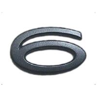 BADGE '6' FORD AU XR6 SILVER FENDER / BO