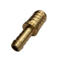 Brass Straight Reducing Joiner 3/8" (9.5mm) to 5/8" (15.9mm) Hose Tube Ends