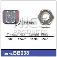 Wheel Nut (NB038) 3/8 INCH SUITS LEYLAND / MORRIS MINI AND MOKE