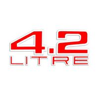 DECAL '4.2 LITRE' AIRCLEANER LH SLR & HJ