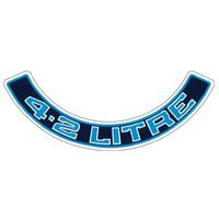 AIR CLEANER DECAL 4.2 LITRE (BLUE) WB VC