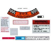 Engine Bay Decal Kit (Basic) XT GT