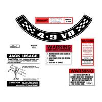 ENGINE BAY DECAL KIT (BASIC) XC ZH 4.9