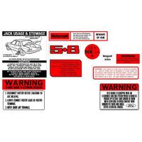 ENGINE BAY DECAL KIT (BASIC) XE ZK 5.8