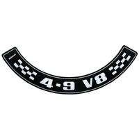 "4.9 V8" AIR CLEANER DECAL XC ZH