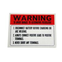 DECAL BATTERY WARNING SHOCKER TOWER XA-X