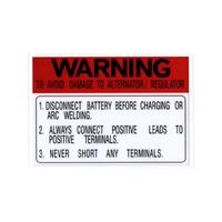 Battery Warning' Decal XR-XY ZA-ZD Shock