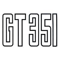 DECAL XB GT BOOT BLACK 'GT 351'