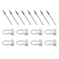CLIP & RIVET SETS MOULDING RETAINING Holden HX HJ HZ WB VB VC LX UC (8 Pieces)