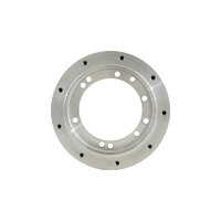 ADAPTOR 9 HOLE TO 5 OR 6 HOLE POLISHED ALUMINIUM STEERING WHEEL ADAPTOR