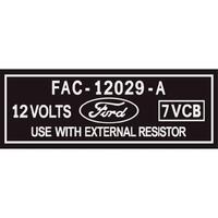 IGNITION COIL DECAL (SILVER PRINT ON CLEAR) XT GT