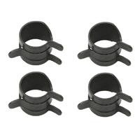 HOSE CLAMP KIT (SPRING STEEL) 3/8OD  (.35-.39) Black(BLACK) (4P