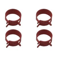 HOSE CLAMP KIT (SPRING STEEL) 11/16 (.68-.73) (RED)(4 PCS