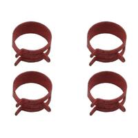 HOSE CLAMP KIT (SPRING STEEL) 11/16 (.68-.73) (RED)(4 PCS