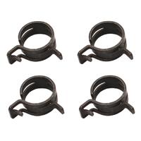 HOSE CLAMP KIT (SPRING STEEL) 21-25MM OD (BLK) 4PC