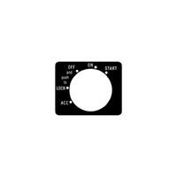 IGNITION/START DECAL XA XB ZF ZG