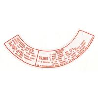AIR CLEANER DECAL (BROWN W/OUT 'FRONT') EK
