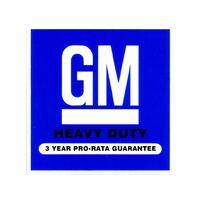 BATTERY DECAL GM HEAVY DUTY HJ HX LH LX