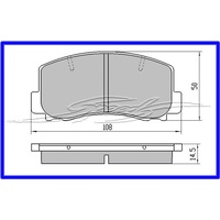 DISC PAD LB LC ASTRA FRONT ALSO COROLLA AE80 90 92 95