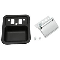 INNER DOOR HANDLE KIT XT XR XW XY ZB-ZD LEFT HAND BLACK