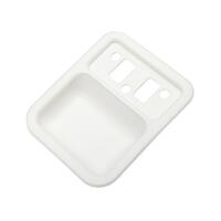 DOOR HANDLE CUP WHITE F/R TO SUIT XT-XY