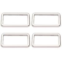 SURROUND INTERIOR DOOR HANDLE VB VC VH VK VL FULL CHROME SET OF 4 ESCUTHEONS  ESCUTEON