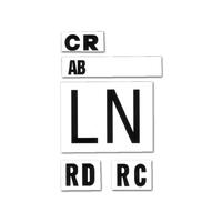 DECAL SET WIPER HORNS RAD TANK MASTER CYL LC LJ
