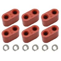 Exhaust Muffler Rubber Hanger Kit VP VR VS VT VX VY VZ (Suits V8) Set Of 6