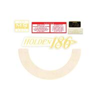 ENGINE DECAL KIT HOLDEN HR 186