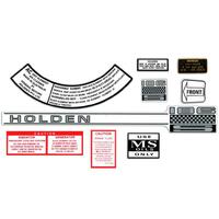 DECAL KIT ENGINE BAY HR HK HT HG '186S'