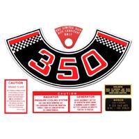 ENGINE BAY DECAL KIT + DIFF TAB '350' HT