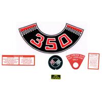 350 ENGINE BAY DECAL KIT HT HG WITH ROCKER COVER EMBLEM