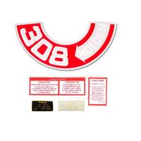 '308' ENGINE DECAL KIT HT HG