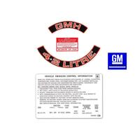 '4.2 LITRE' ENGINE DECAL KIT (RED) HZ-VB