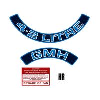 ENGINE DECAL KIT HOLDEN HZ VB '4.2 LITRE
