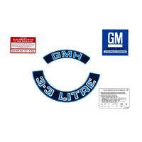 ENGINE DECAL KIT (BLUE) WB VB VC VH '3.3 LITRE'