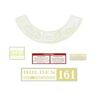 ENGINE DECAL KIT HOLDEN HR HK HT HG 161 HIGH COMPRESSION