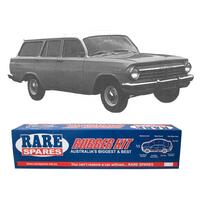 BODY RUBBER KIT EH STATION WAGON BLACK PINCHWELD