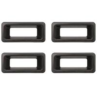ESCUTCHEON LOCK SLIDE SURROUND VB VC VH VK VL BLACK SET 4