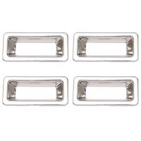 ESCUTCHEON LOCK SLIDE SURROUND VB VC VH VK VL CHROME SET 4