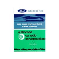 RADIO OWNERS MANUALS XA XB ZF ZG 2 PIECE
