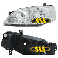 HEADLAMP BA FALCON CHROME LEFT HAND 2003-2005