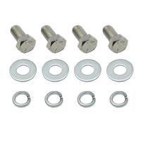 TRANSMISSION CROSS MEMBER BOLT KIT HQ HJ HX HZ WB & RED BLUE BLACK 6cyl crank pulley a/c or power steer