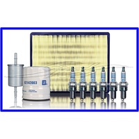 SERVICE KIT GENUINE AIR OIL FUEL FILTERS & SPARK PLUGS V6 VT VX VY