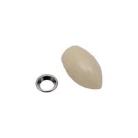 GEAR LEVER KNOB & BEZEL '48 FX FJ STD (WHITE) 7400923